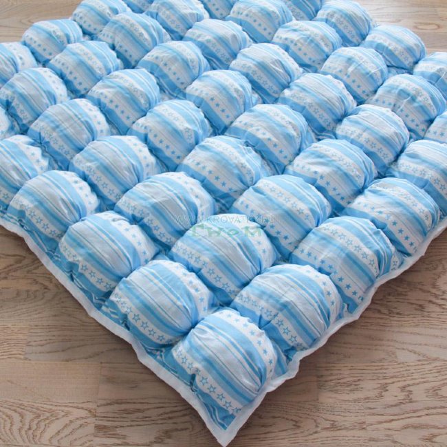Коврик Бомбон для большого вигвама Blue Stripes, Арт. vv020408 Коврик Бомбон для большого вигвама Blue Stripes, Арт. vv020408