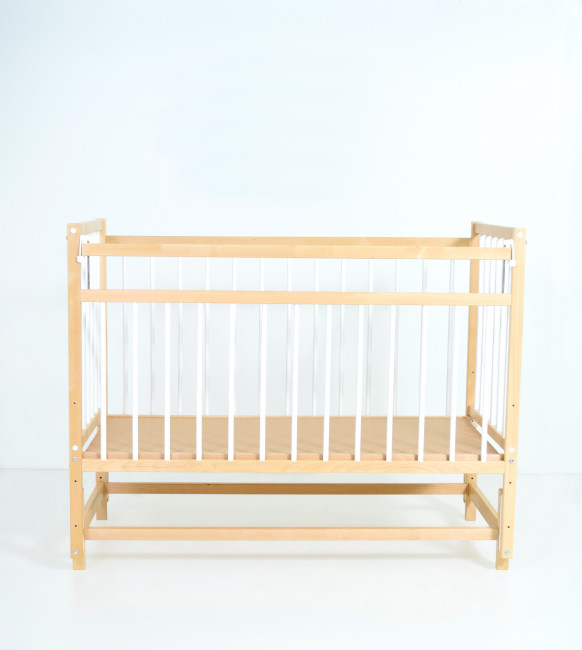 Детская кроватка MALIKA «Melisa-3» маятник продольный, белый