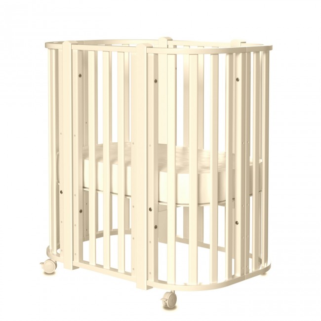 Кроватка MALIKA VERONA 4 в 1 слоновая кость, стойки слоновая кость Кроватка MALIKA VERONA 4 в 1 слоновая кость, стойки слоновая кость
