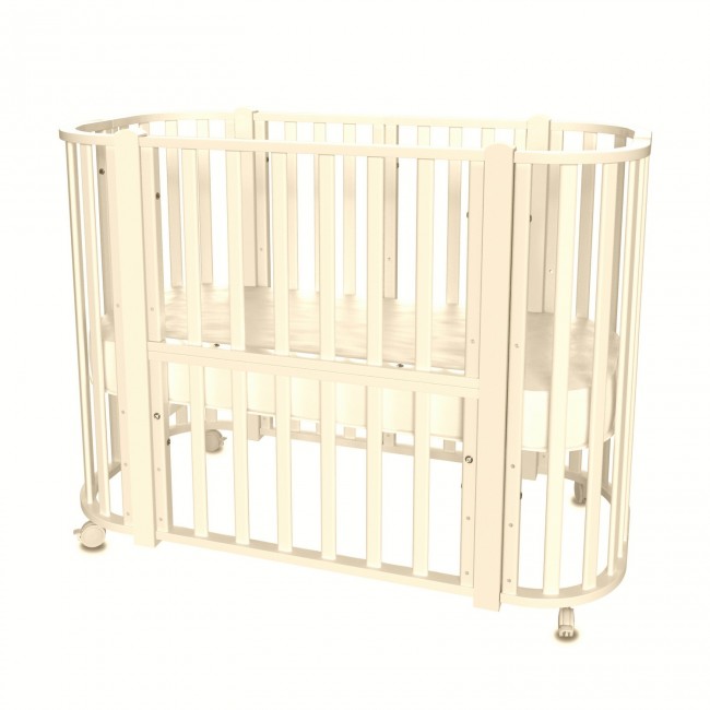 Кроватка MALIKA VERONA 4 в 1 слоновая кость, стойки слоновая кость Кроватка MALIKA VERONA 4 в 1 слоновая кость, стойки слоновая кость