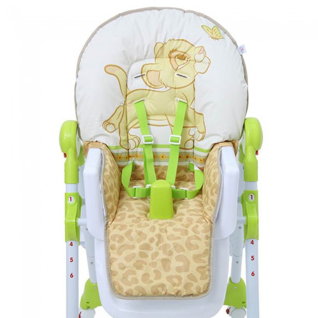 Стульчик для кормления Polini kids Disney baby 470 Король лев, зеленый Стульчик для кормления Polini kids Disney baby 470 Король лев, зеленый